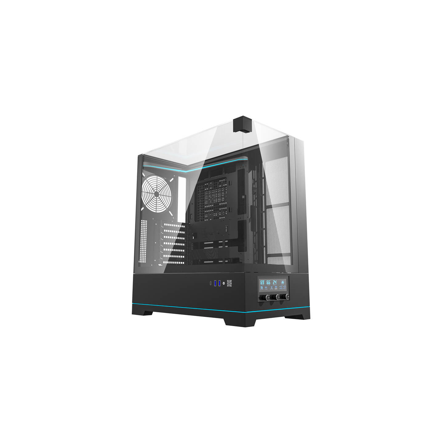 Darkflash DY450 computer case without fans (black)
