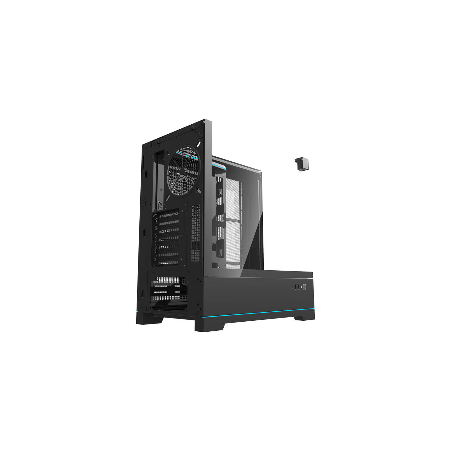Darkflash DY450 computer case without fans (black)