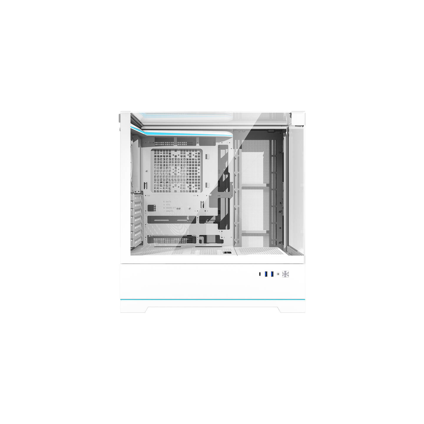 Darkflash DY450 computer case without fans (white)