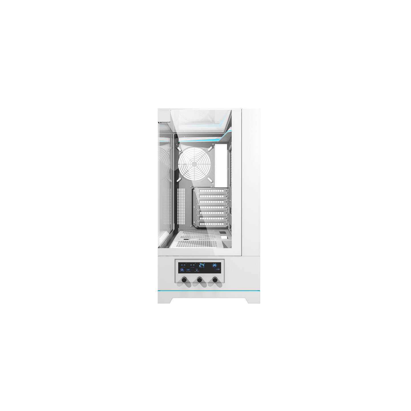 Darkflash DY450 computer case without fans (white)