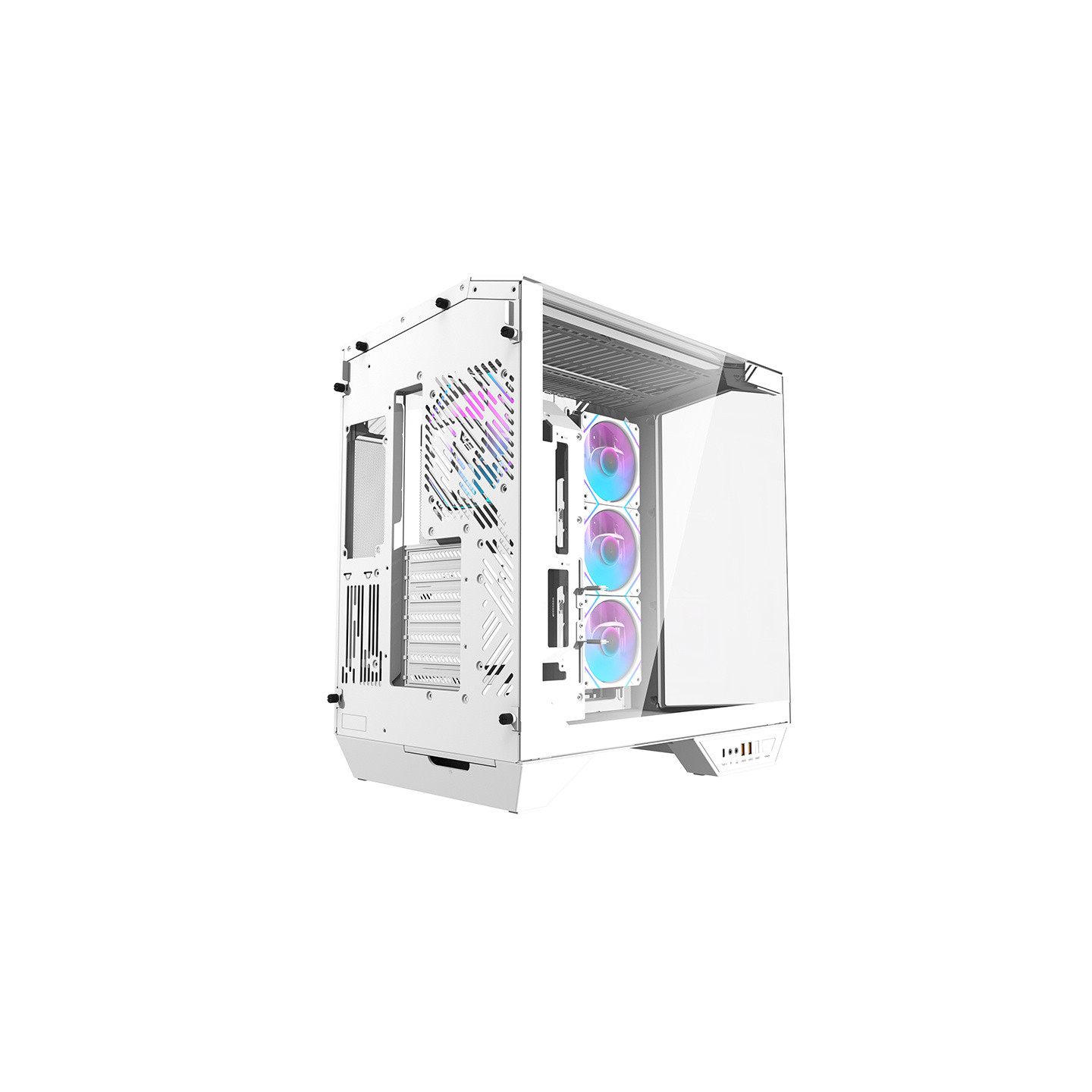 Darkflash DY470 computer case (white) + 4 fans + GPU bracket