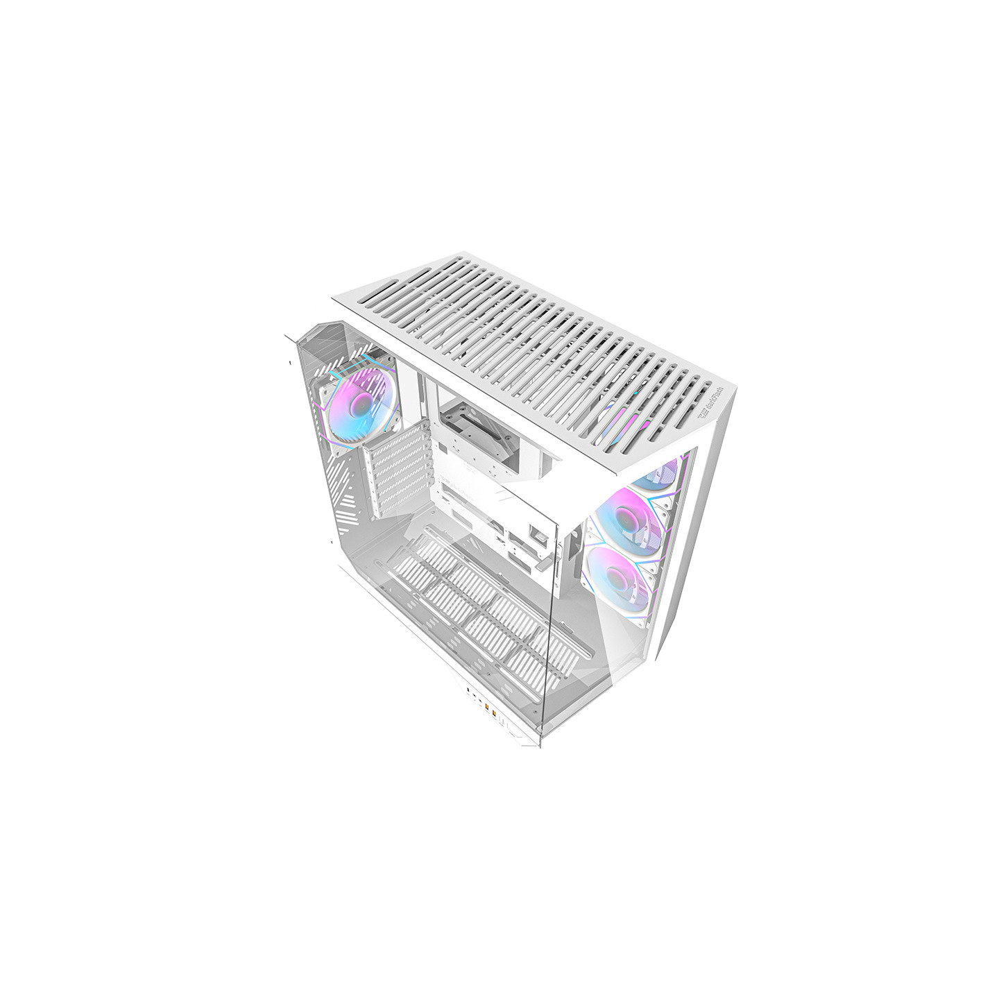 Darkflash DY470 computer case (white) + 4 fans + GPU bracket