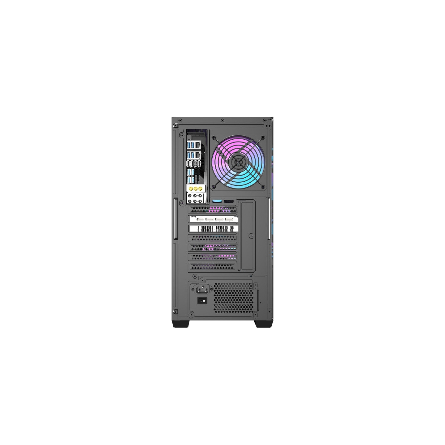 Darkflash DS900WS computer case (black) + 4 fans