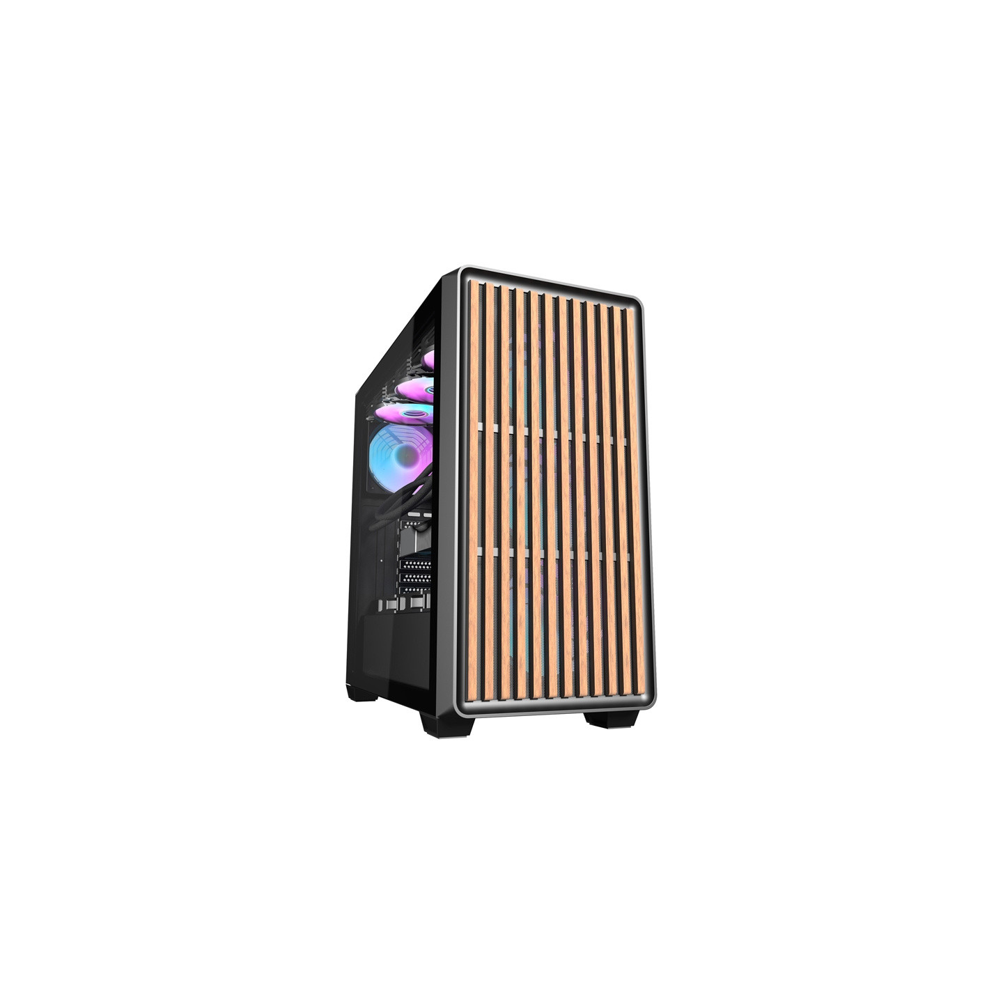 Darkflash DS900WD computer case (black) + 4 fans