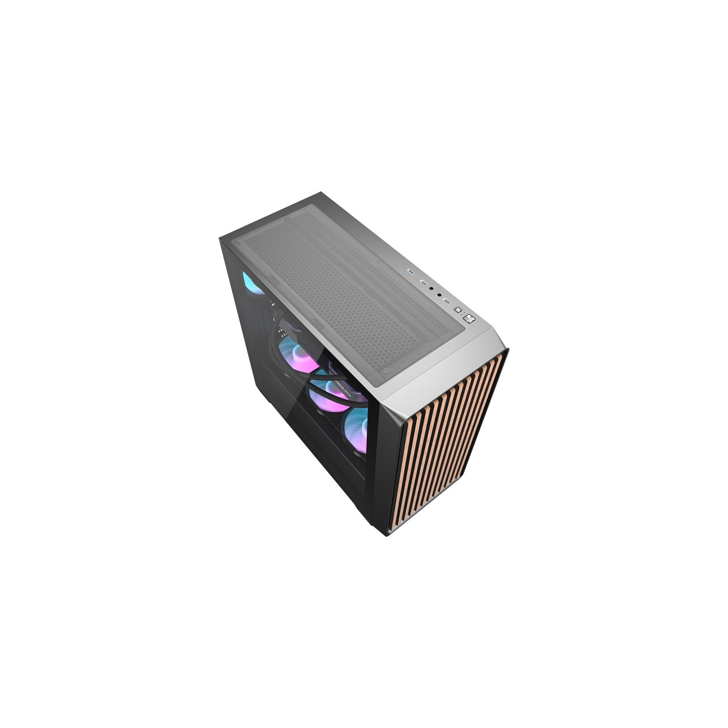 Darkflash DS900WD computer case (black) + 4 fans
