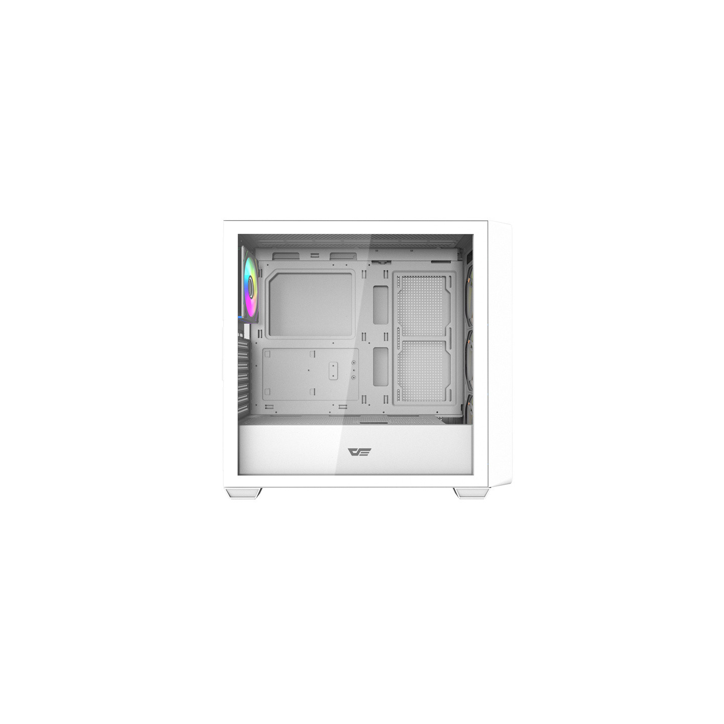 Darkflash DS900WD ATX computer case (White) + 4 fans