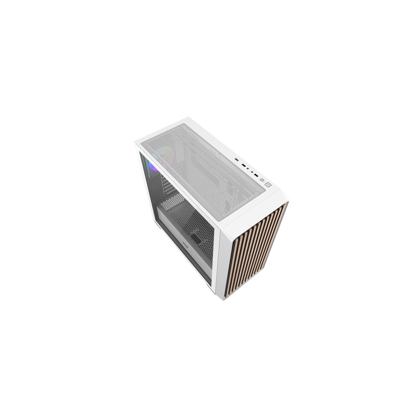 Darkflash DS900WD ATX computer case (White) + 4 fans