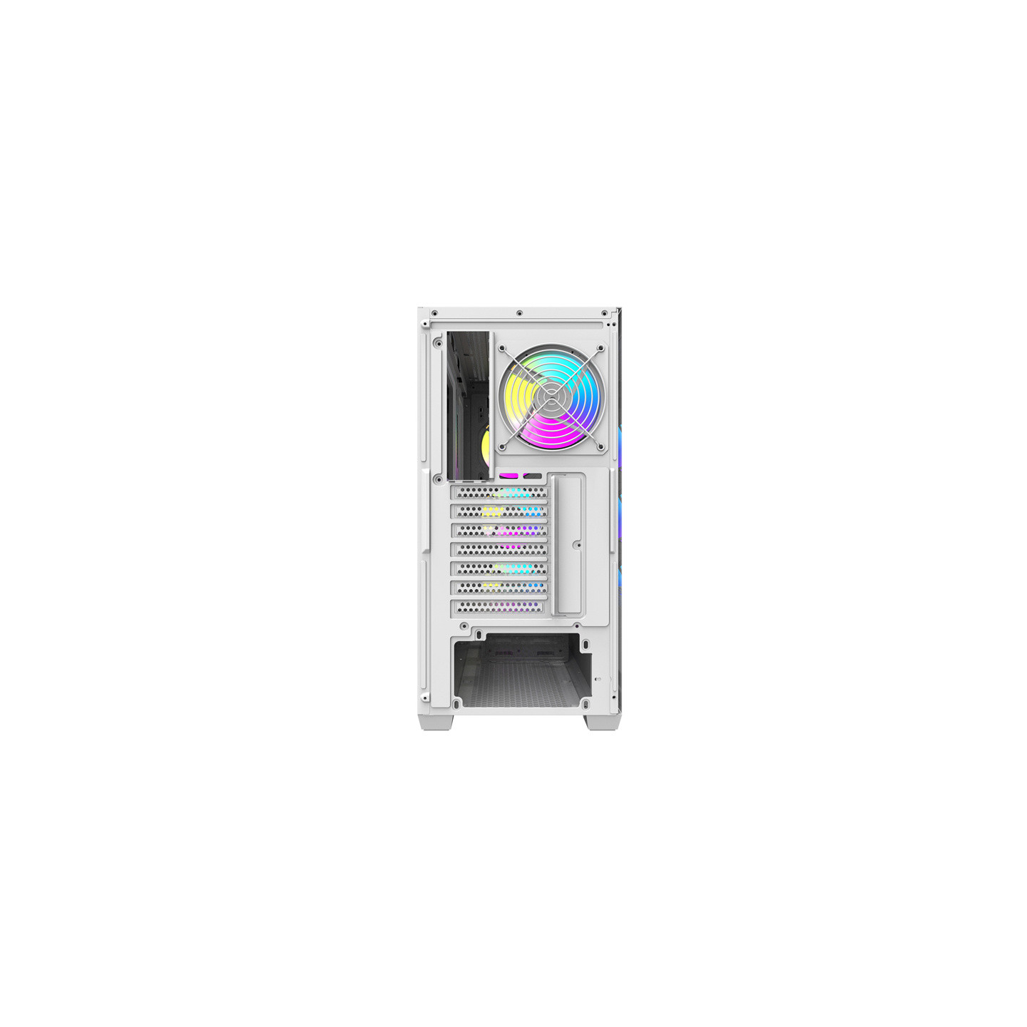 Darkflash DS900WD ATX computer case (White) + 4 fans