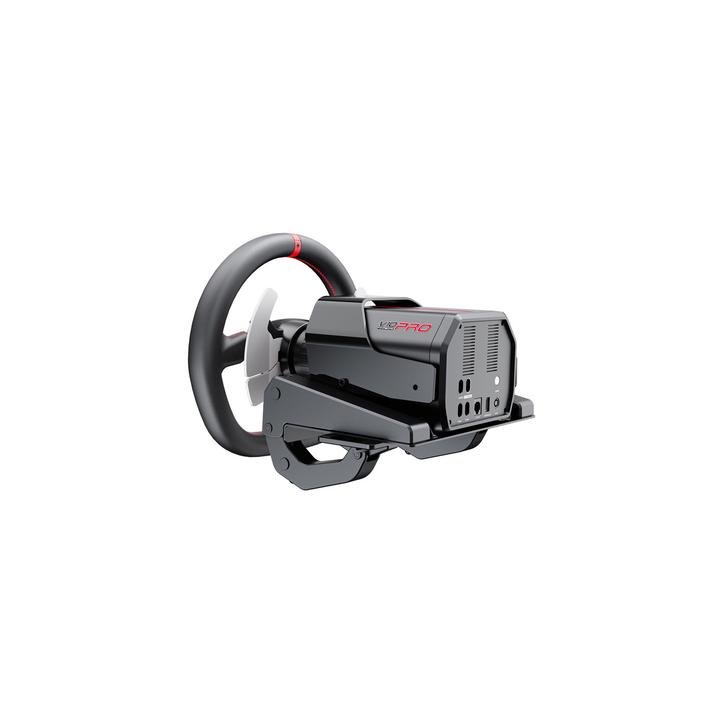 PXN-V10 Pro gaming set - steering wheel + pedals + mounting clamps (PC / PS4 / Xbox One / Xbox Series X|S)