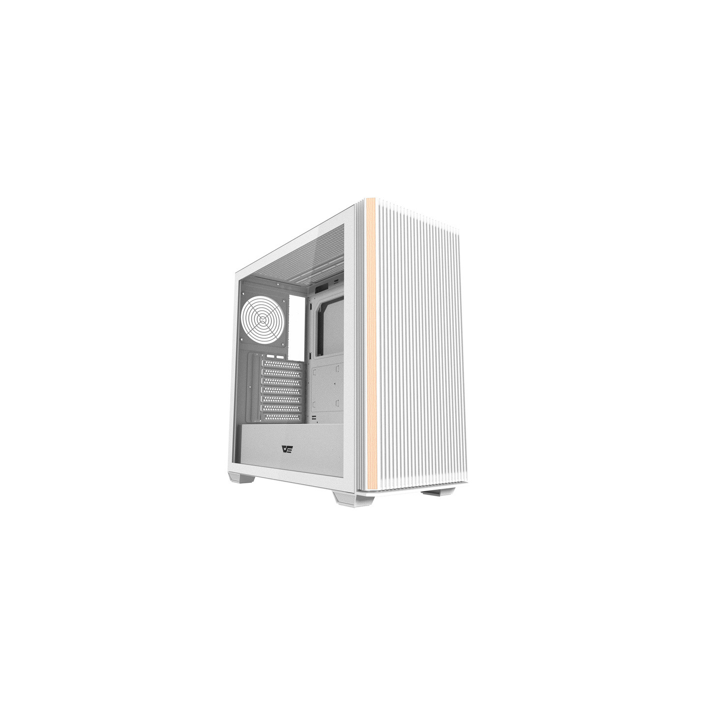 Darkflash DS900WS ATX computer case without fans (White)