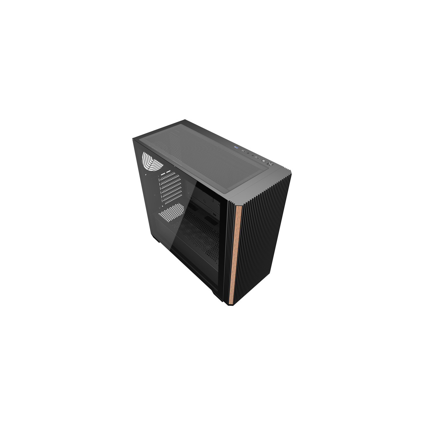 Darkflash DS900WS ATX computer case without fans (Black)