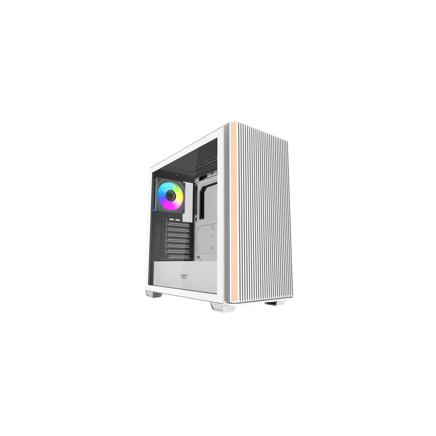 Darkflash DS900WS computer case (White) + 4 ARGB fans
