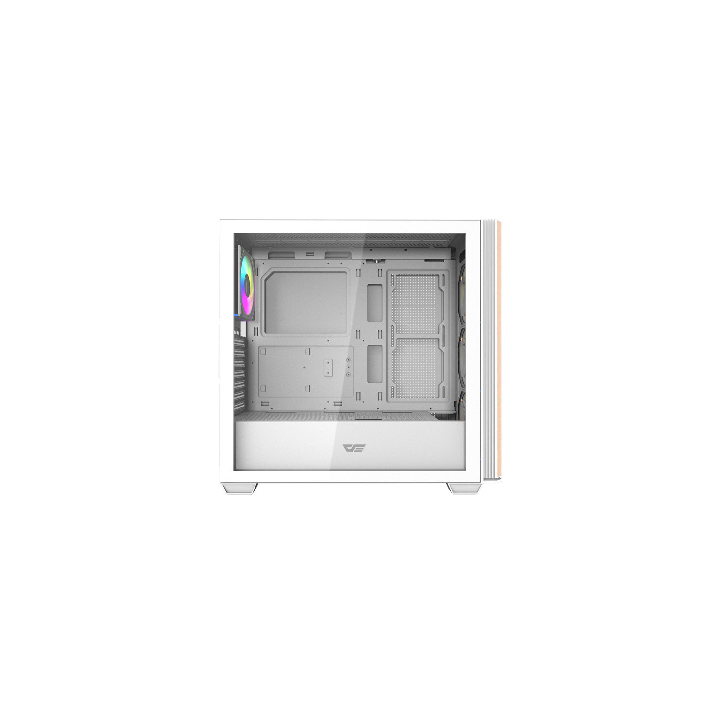 Darkflash DS900WS computer case (White) + 4 ARGB fans