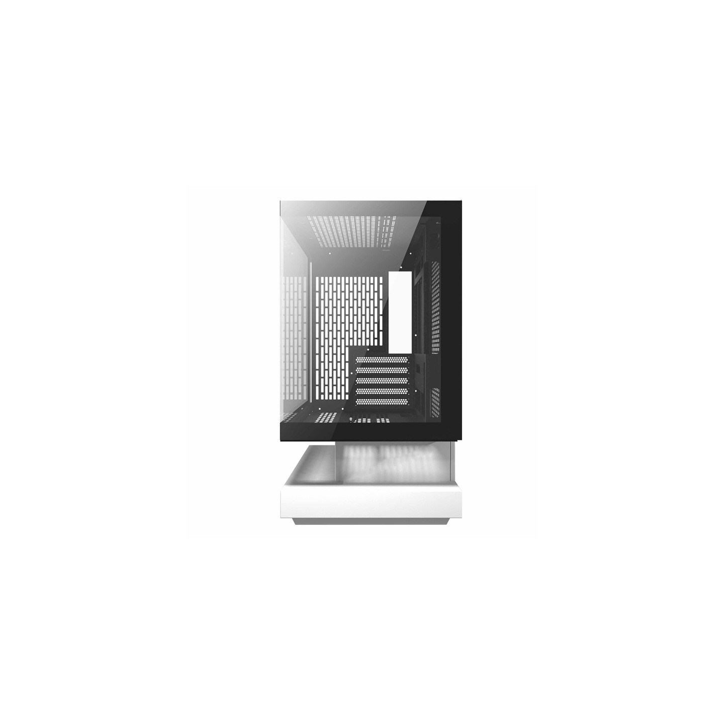 Darkflash F1 computer case (White) + 6 ARGB fans