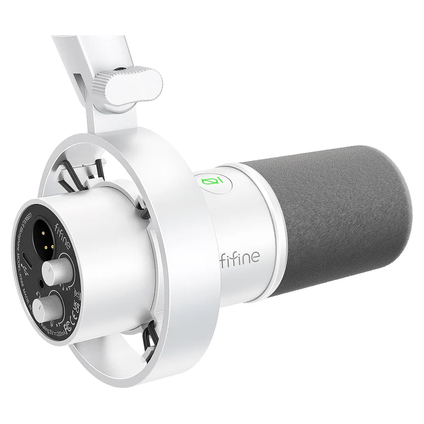 Fifine K688W dynamic microphone (white)