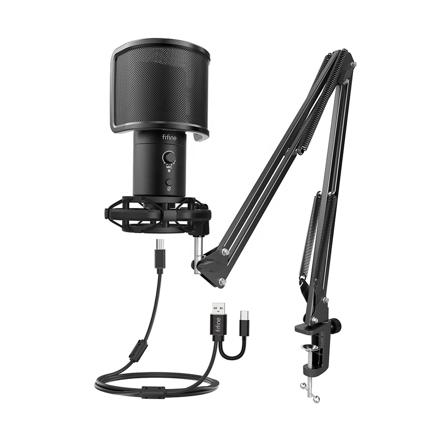 Fifine T683 condenser microphone (black)