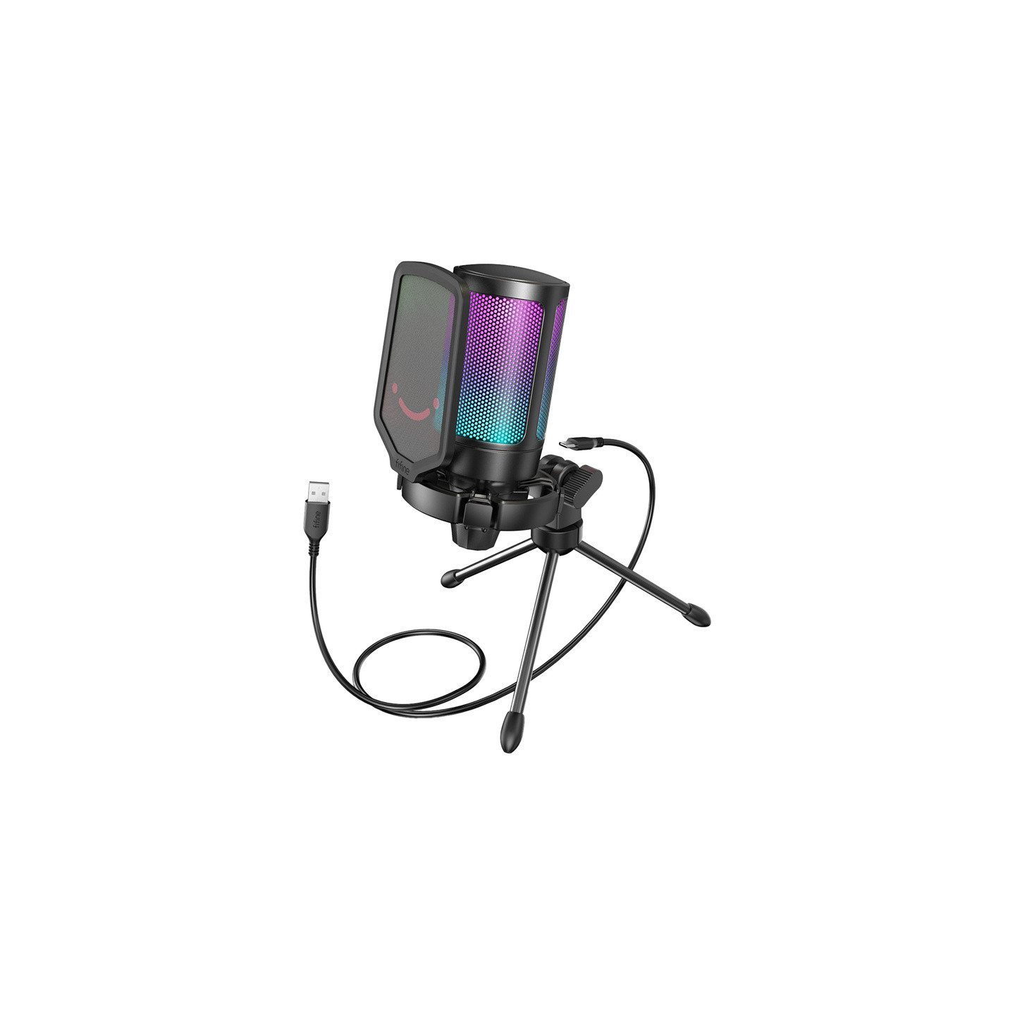 Fifine A6V condenser gaming microphone (black)