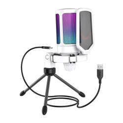 View product Fifine A6VW condenser gaming microphone (white)