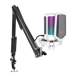 View product Fifine A6TW tripod gaming microphone (white)