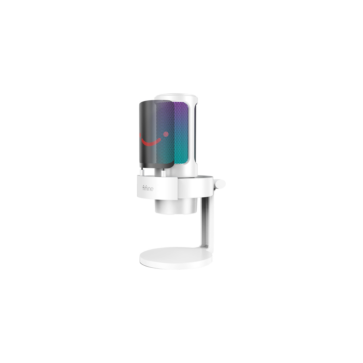 Fifine A8W condenser microphone with stand (white)
