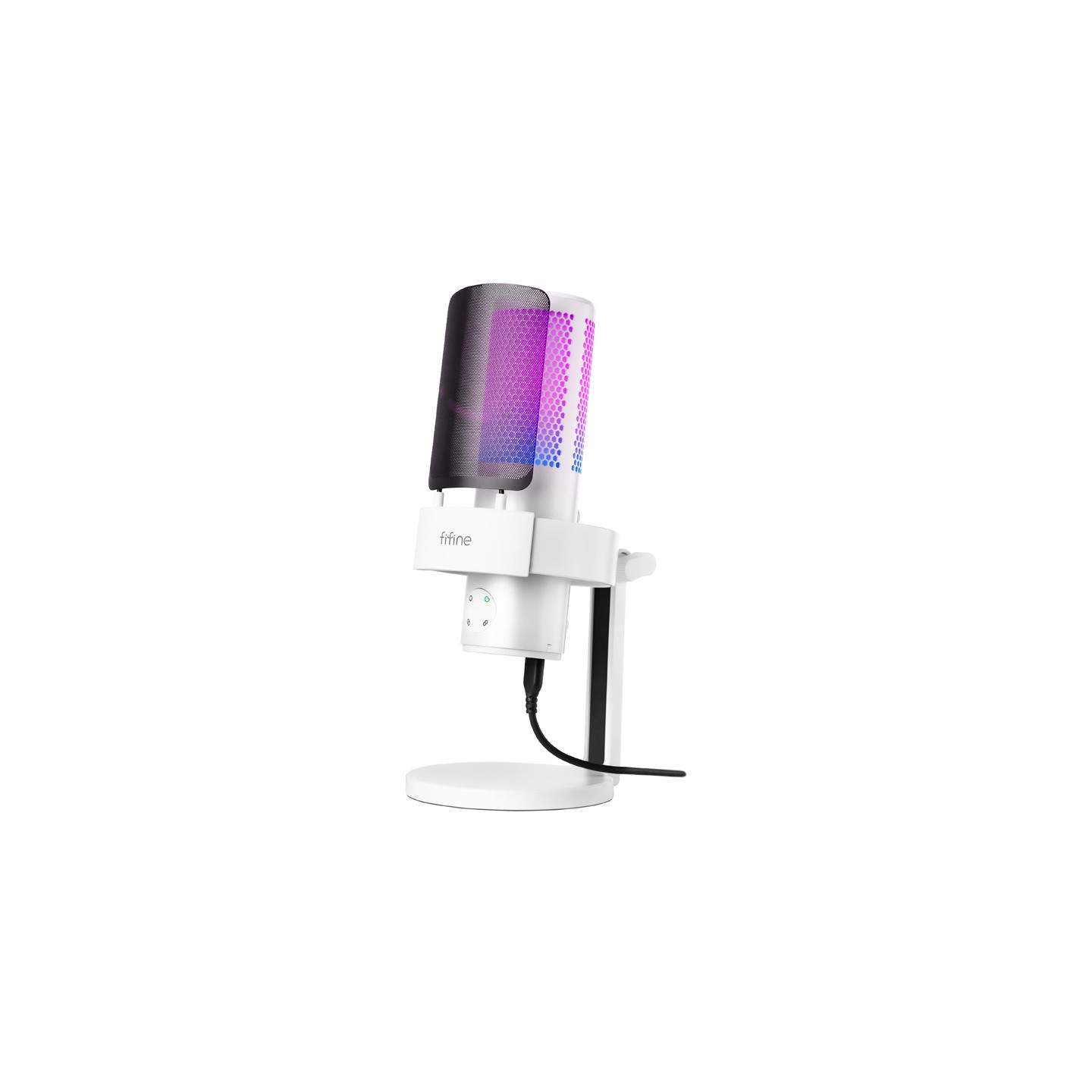 Fifine A9W studio microphone with stand (white)