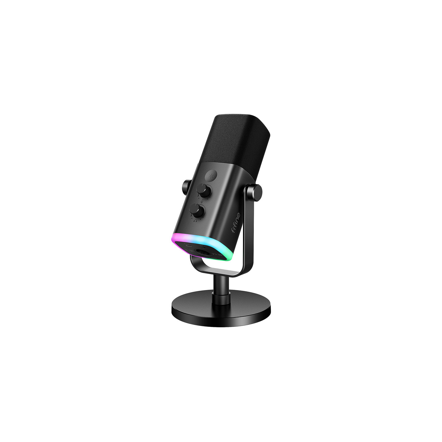 Fifine AM8 dynamic microphone with stand (black)