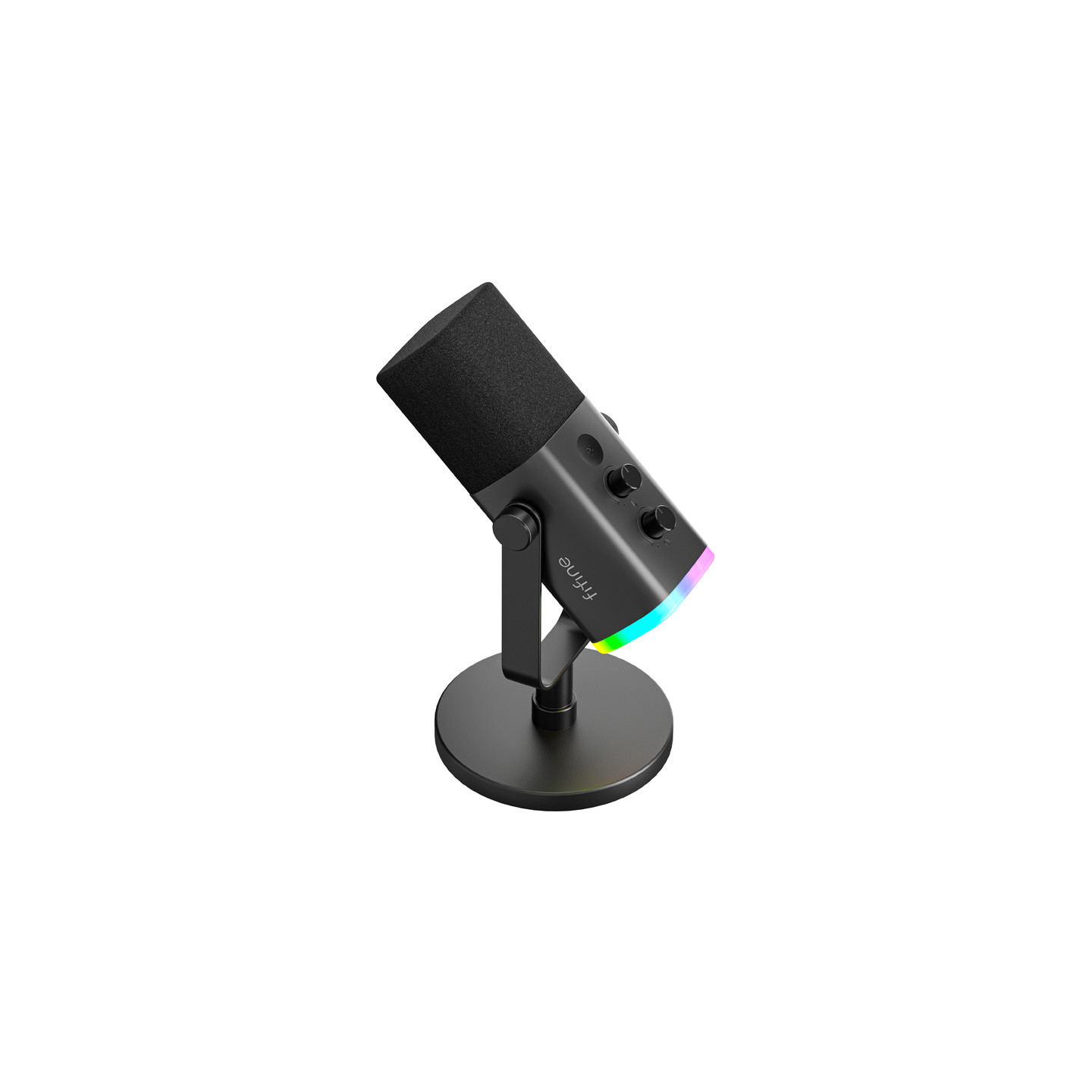 Fifine AM8 dynamic microphone with stand (black)