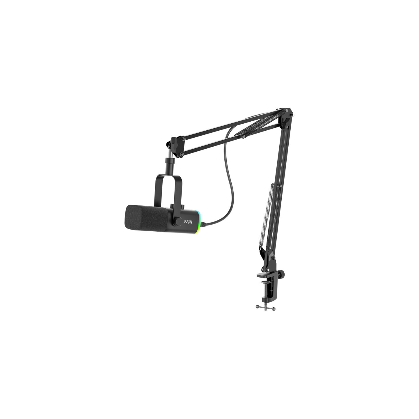 Fifine AM8T gaming microphone with boom arm (black)