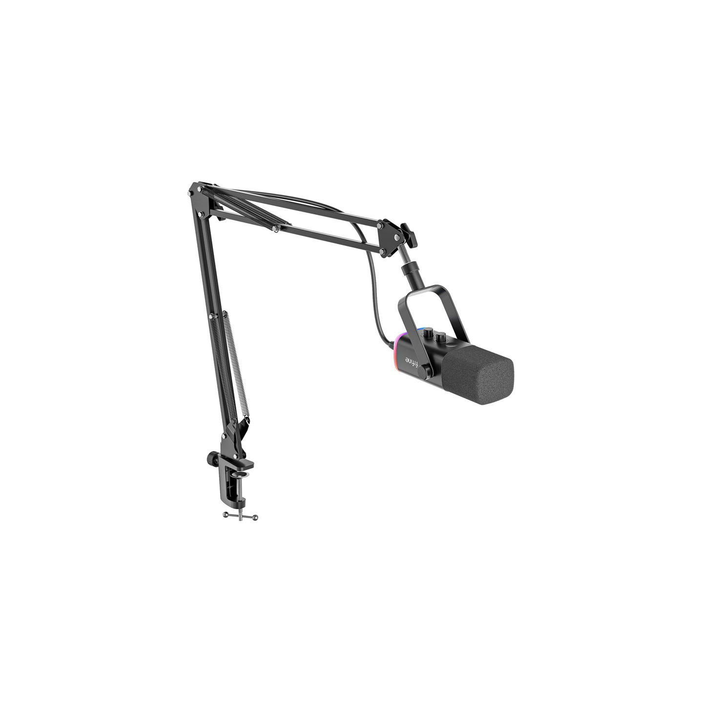 Fifine AM8T gaming microphone with boom arm (black)