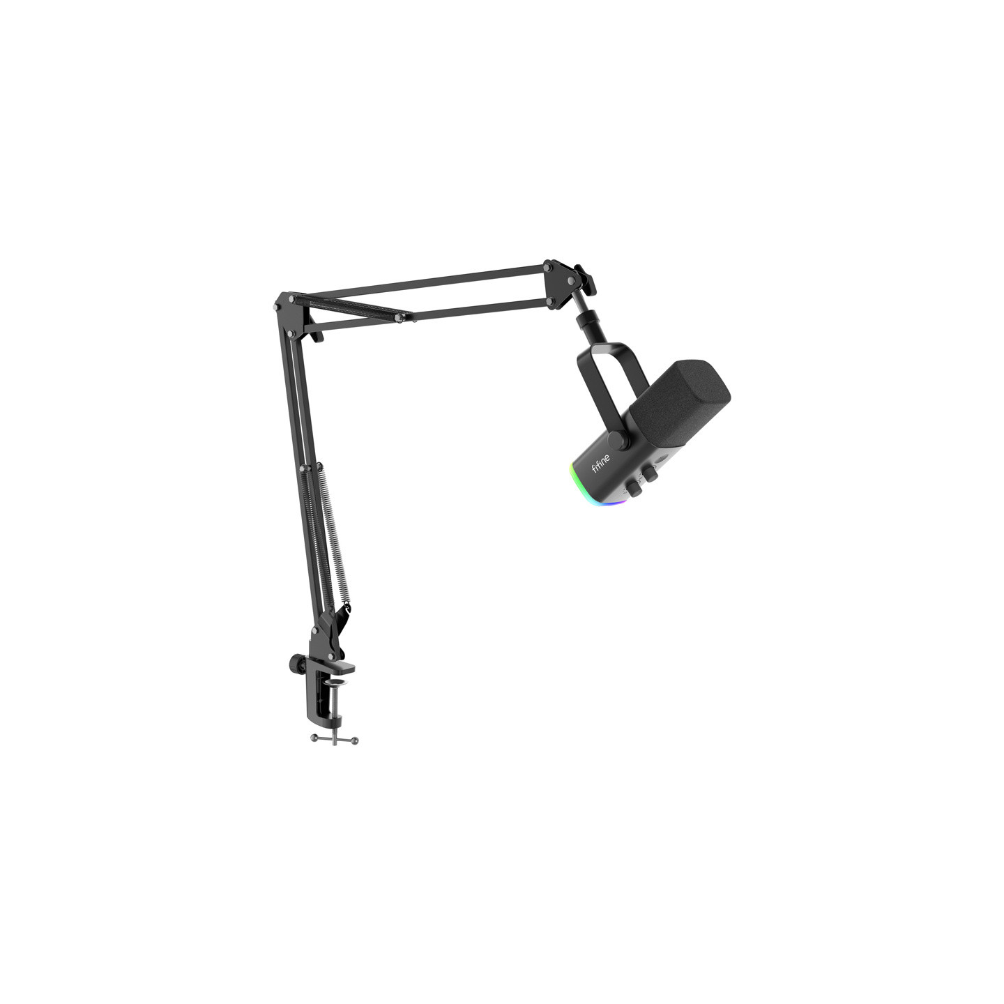 Fifine AM8T gaming microphone with boom arm (black)