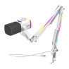 Fifine AM8proTW dynamic microphone with boom arm (white)