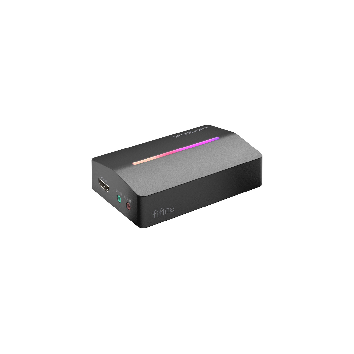 Fifine V3, HDMI to USB-A capture card (black)