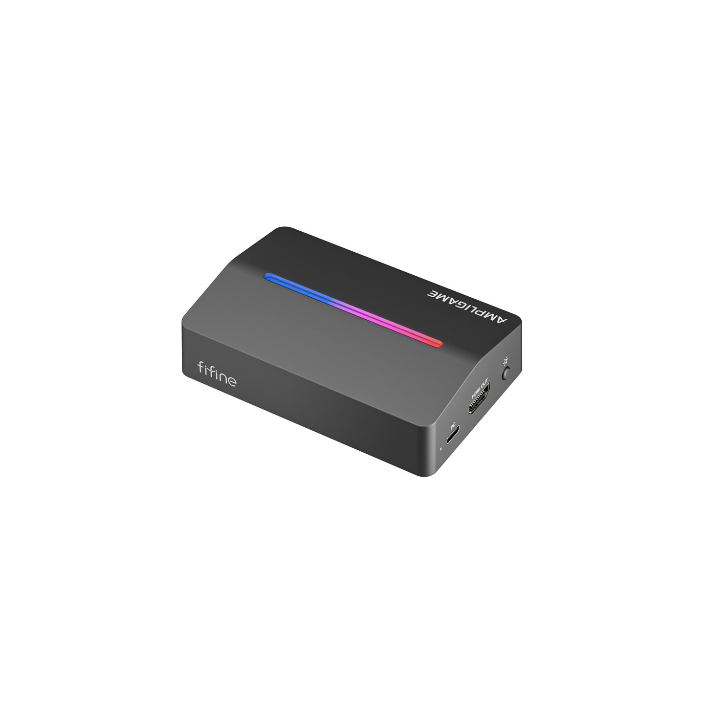 Fifine V3, HDMI to USB-A capture card (black)