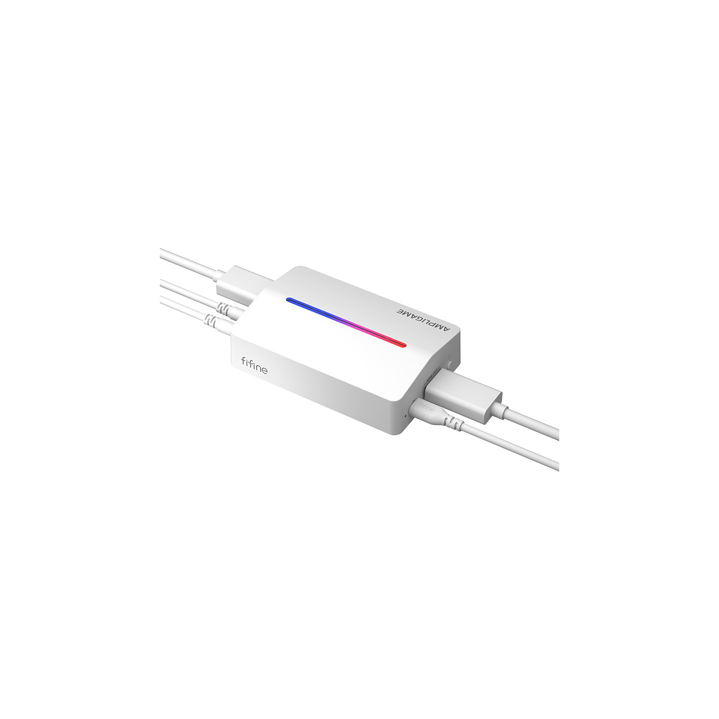 Fifine V3W, HDMI to USB-A capture card (white)