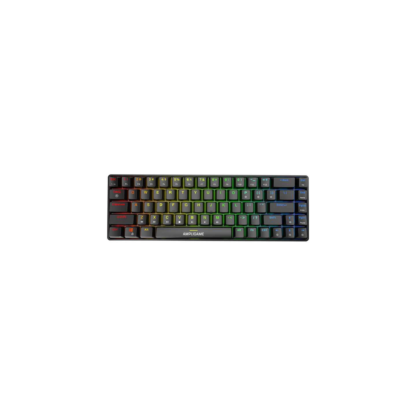 Fifine GK1 mechancial keyboard ,65% RGB (black)