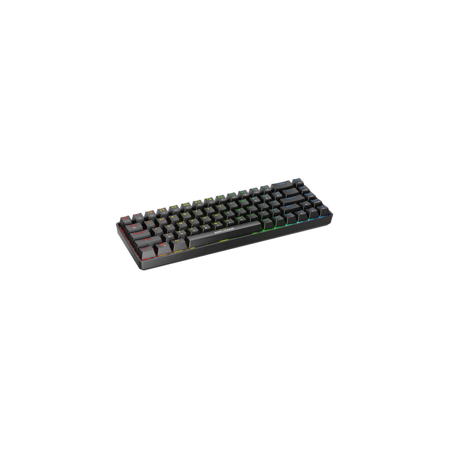 Fifine GK1 mechancial keyboard ,65% RGB (black)