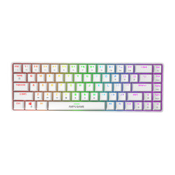 View product Fifine GK1W mechancial keyboard, 65% RGB (white)
