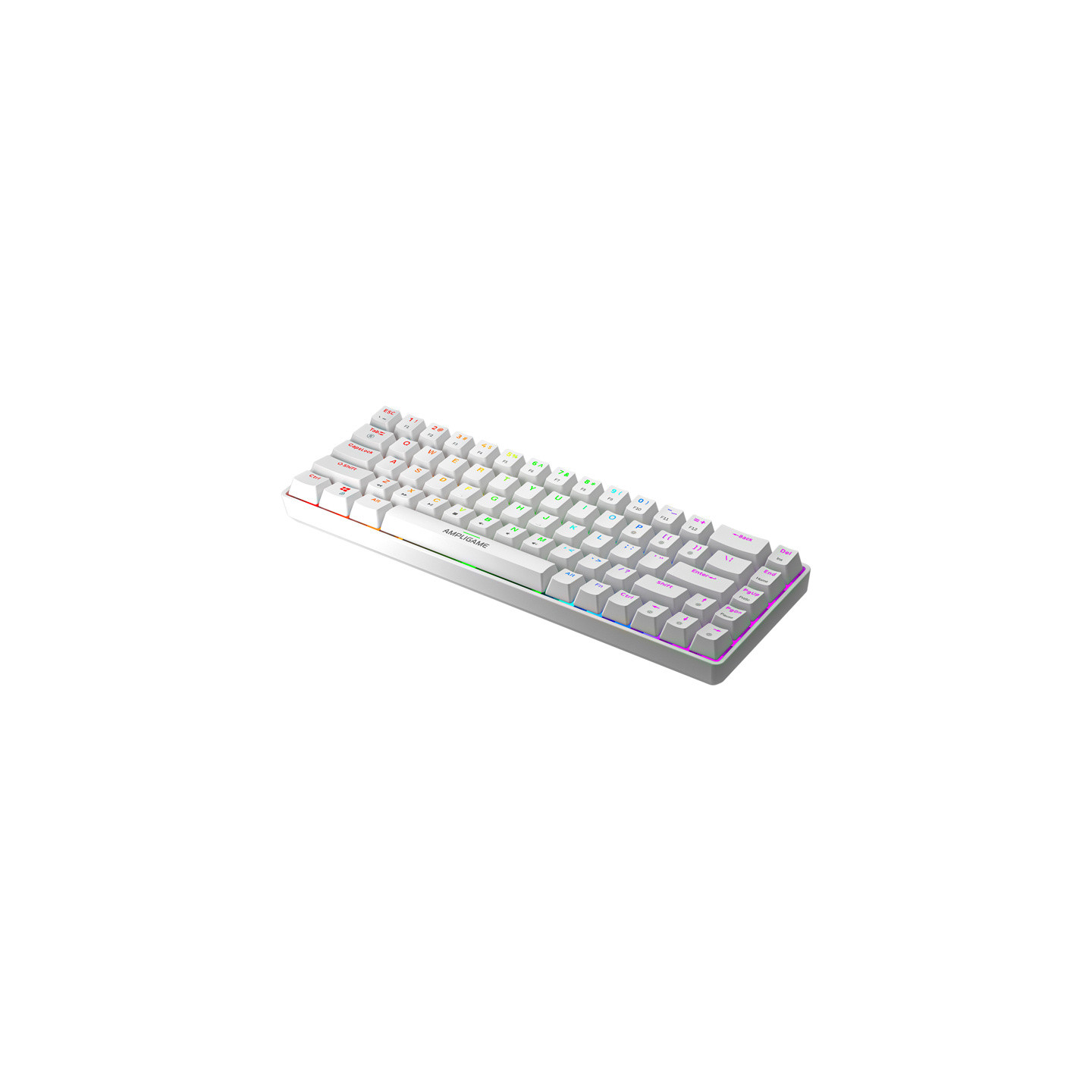 Fifine GK1W mechancial keyboard, 65% RGB (white)