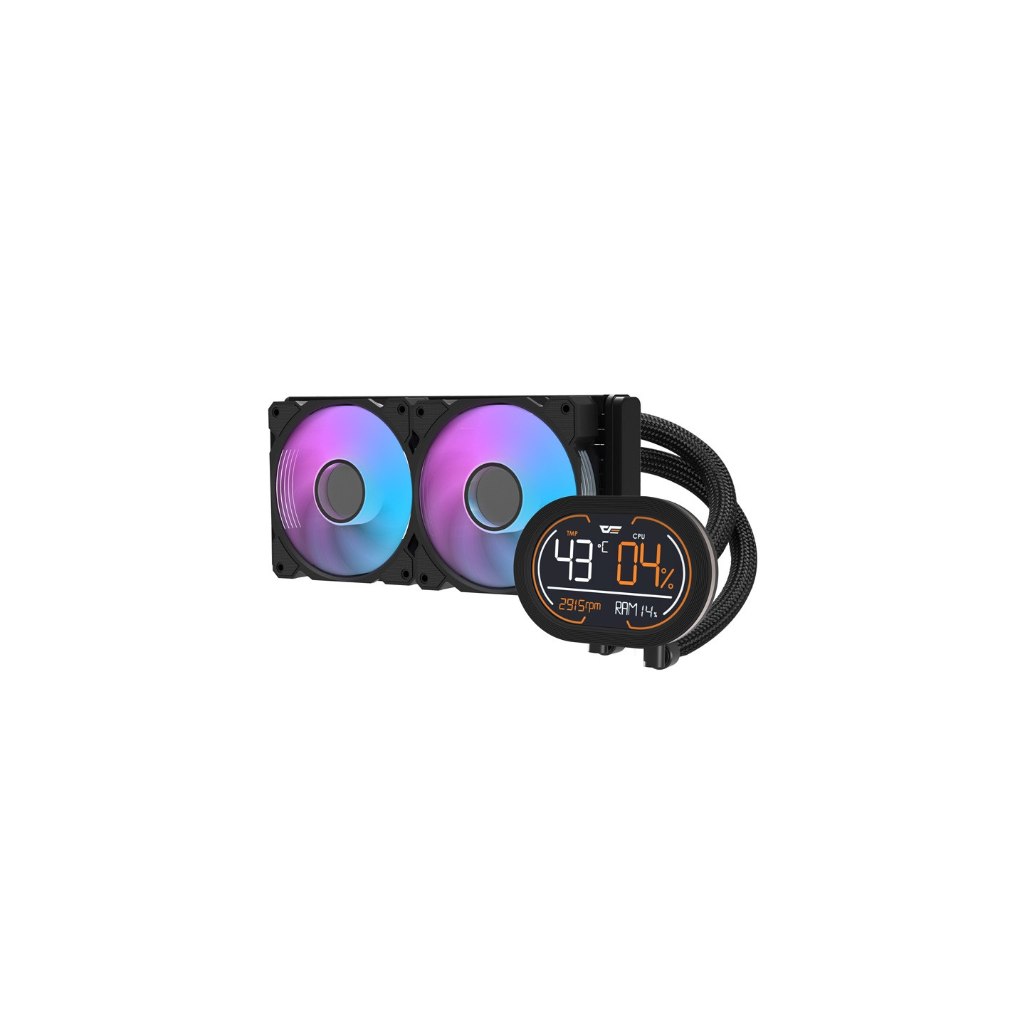 Darkflash DH240D v2 CPU water cooler (black)