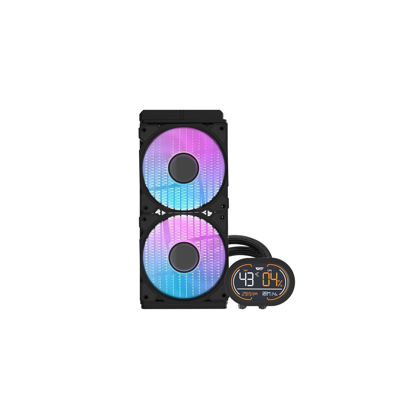 Darkflash DH240D v2 CPU water cooler (black)