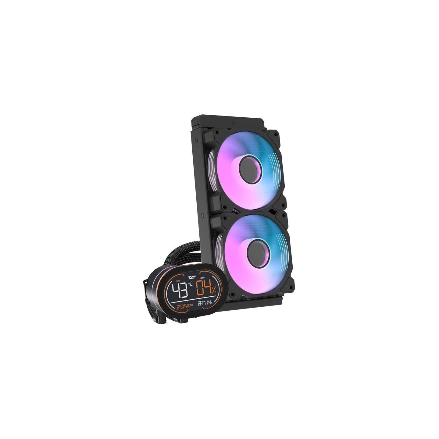 Darkflash DH240D v2 CPU water cooler (black)
