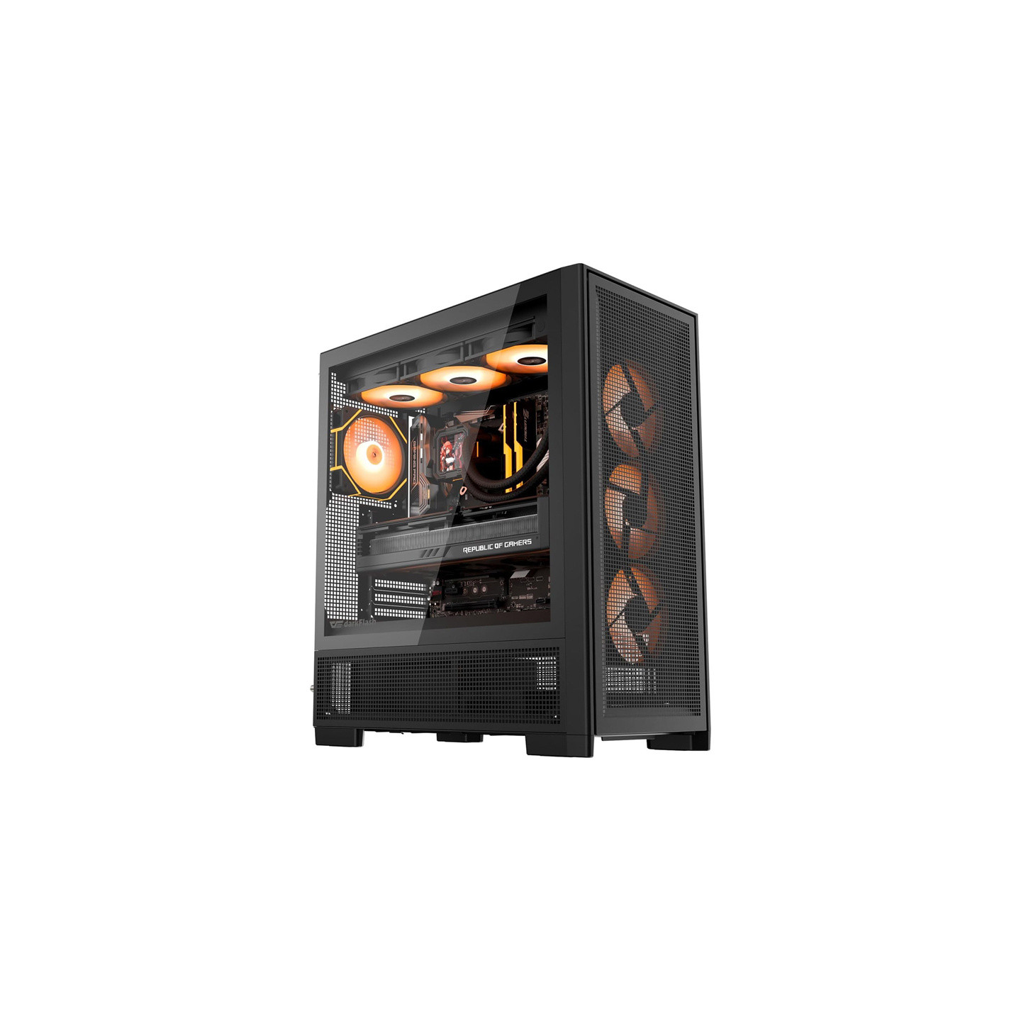 DarkFlash AIRNOVA computer case (black) + 3 fans