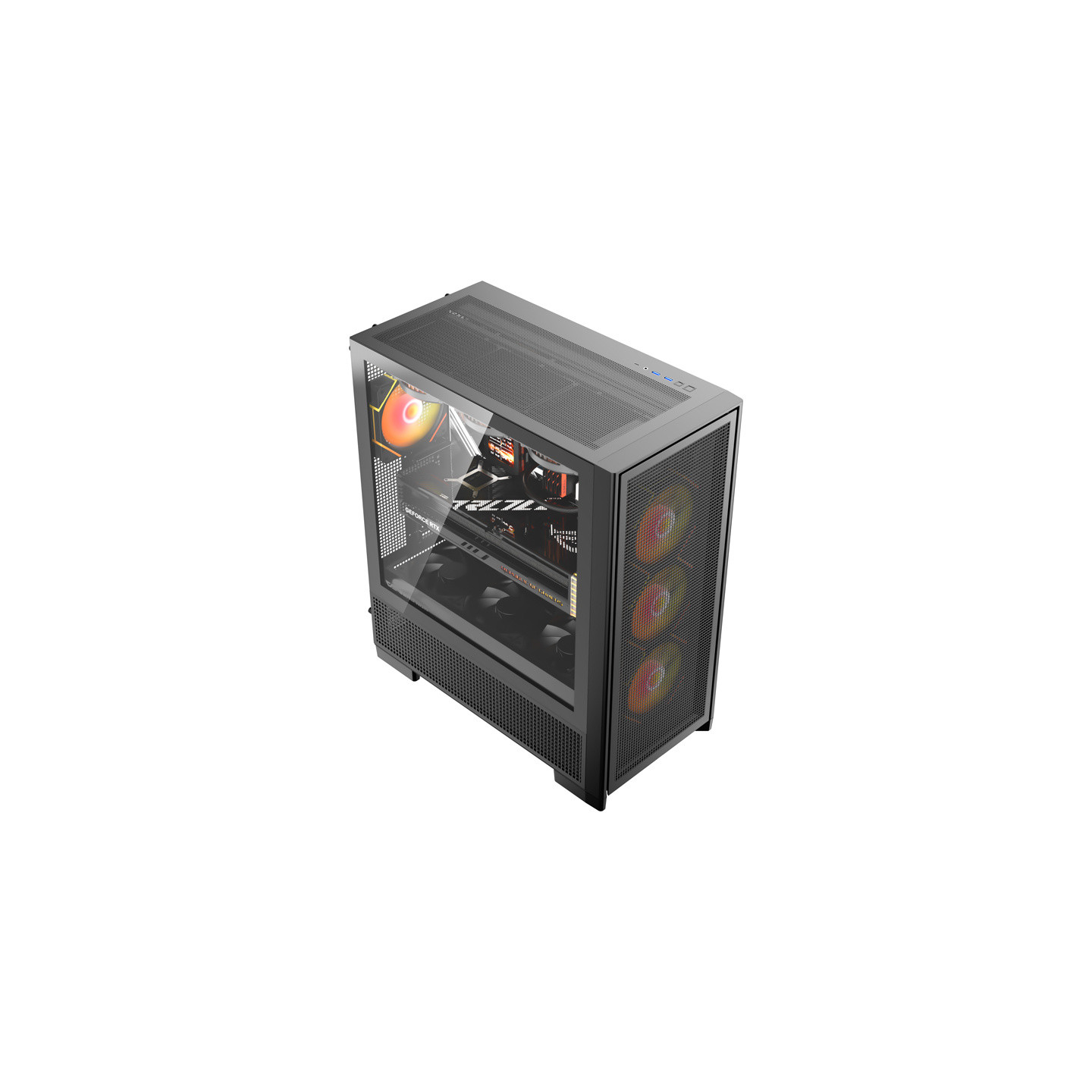 DarkFlash AIRNOVA computer case (black) + 3 fans