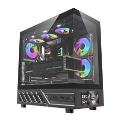 View product DarkFlash DS950V computer case with display (black) + 6 fans