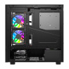DarkFlash DS950V computer case with display (black) + 6 fans