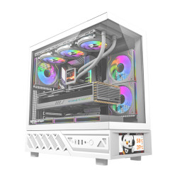 View product DarkFlash DS950V computer case with display (white) + 6 fans