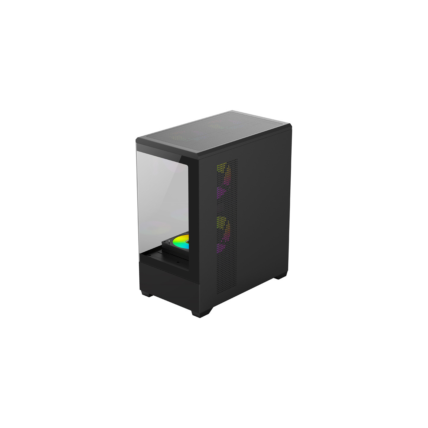 DarkFlash C365 computer case (black) + 5 fans