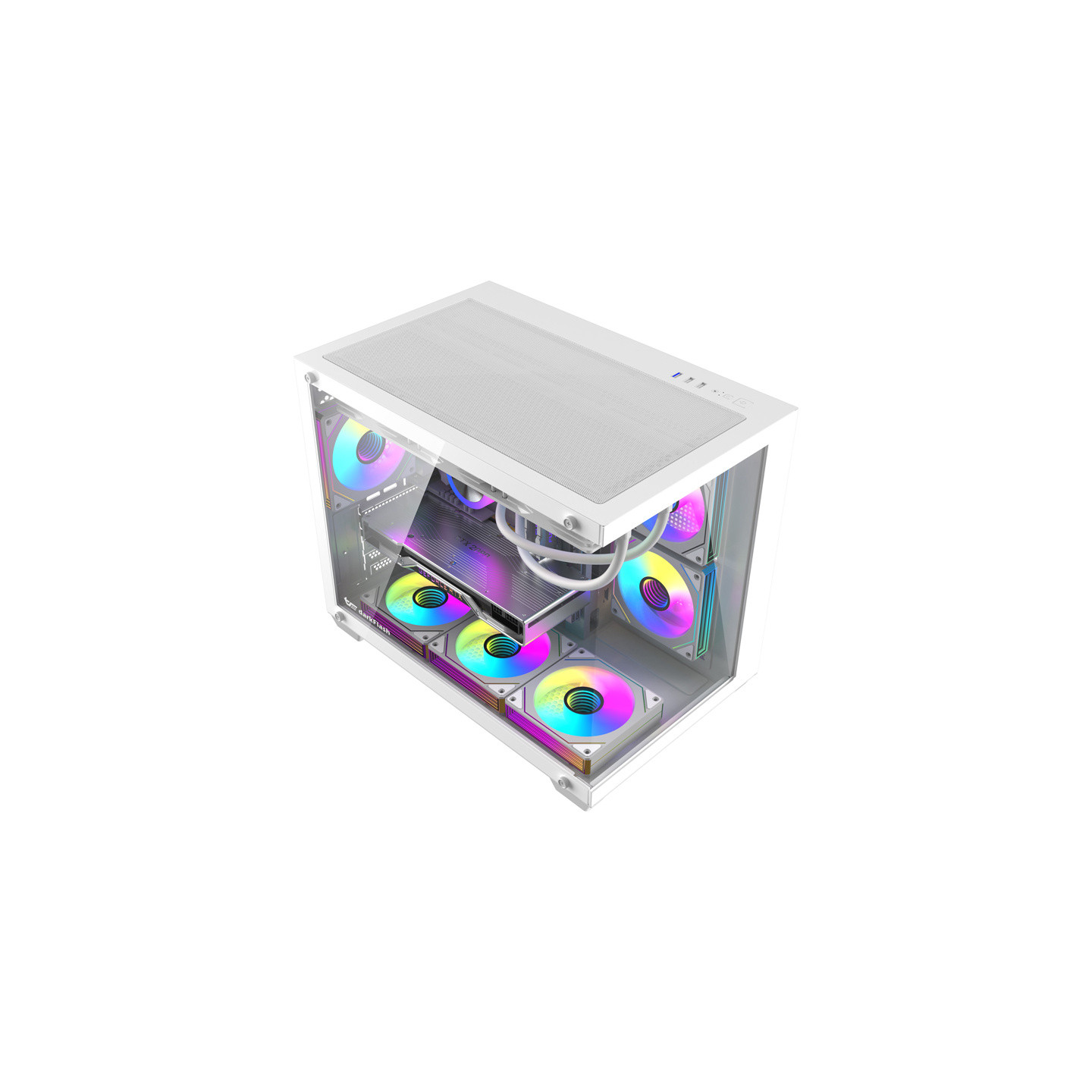 DarkFlash B275 PRO computer case (white) + 6 fans
