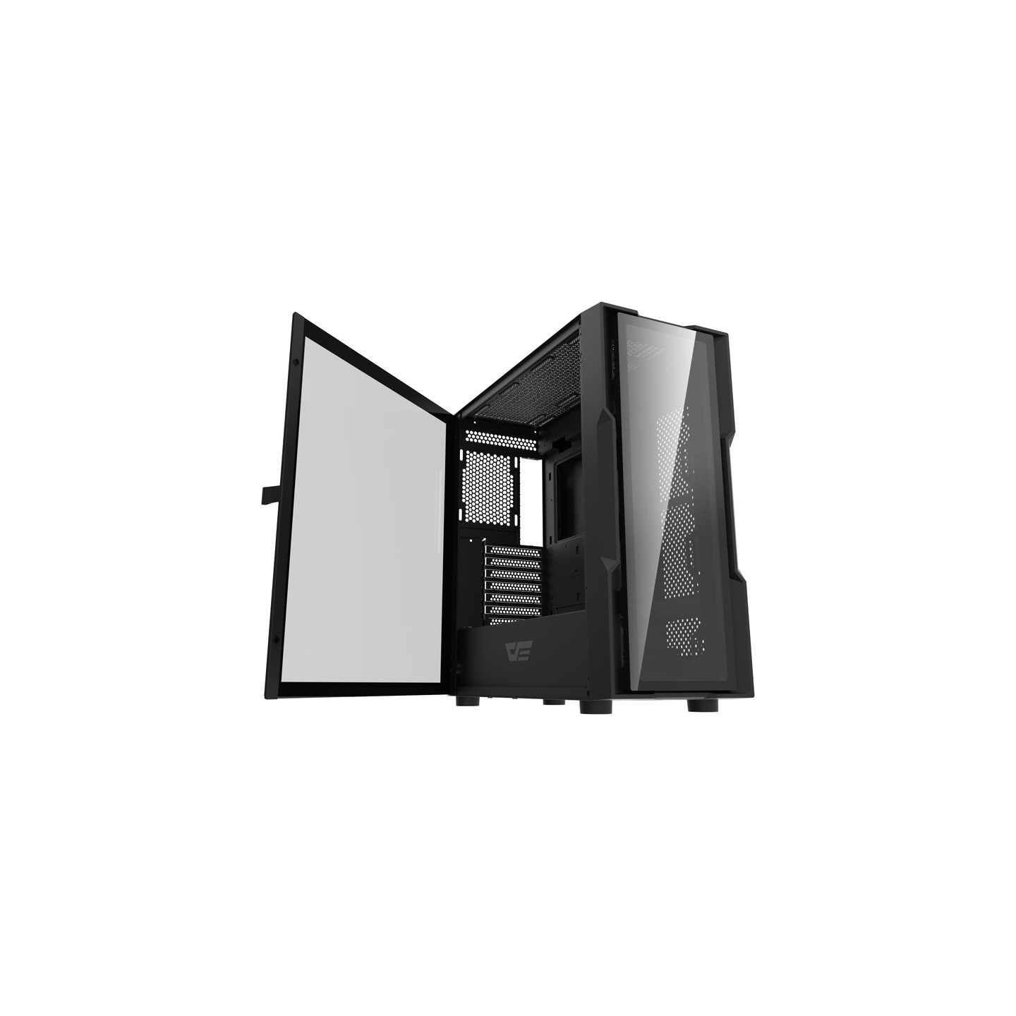 DARKFLASH DK431 Glass computer case (black)