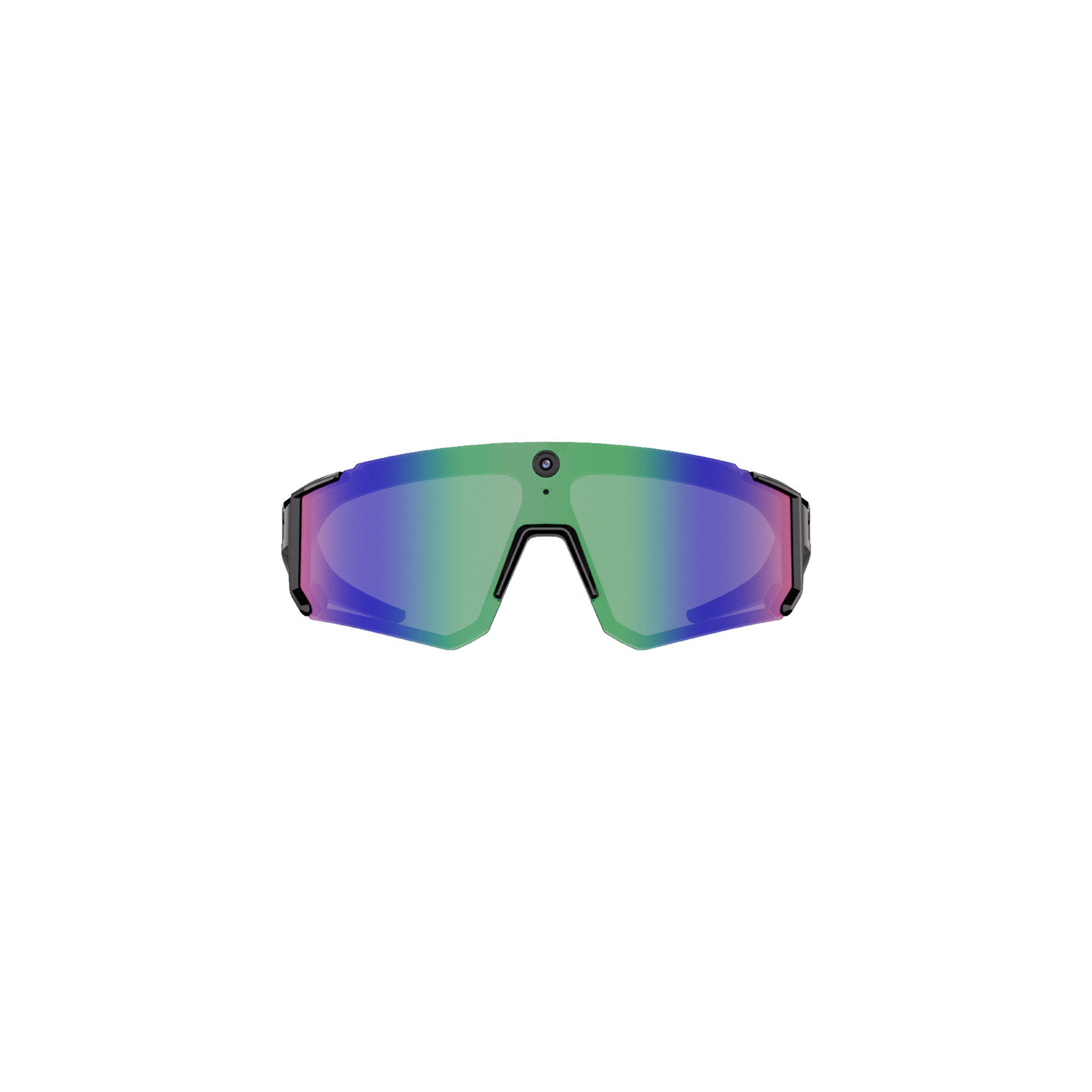 Colmi V06 AI Sports Sunglasses (Black with Blue Lenses)